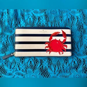 Kate Spade Shore Thing Crab Lacey Wallet